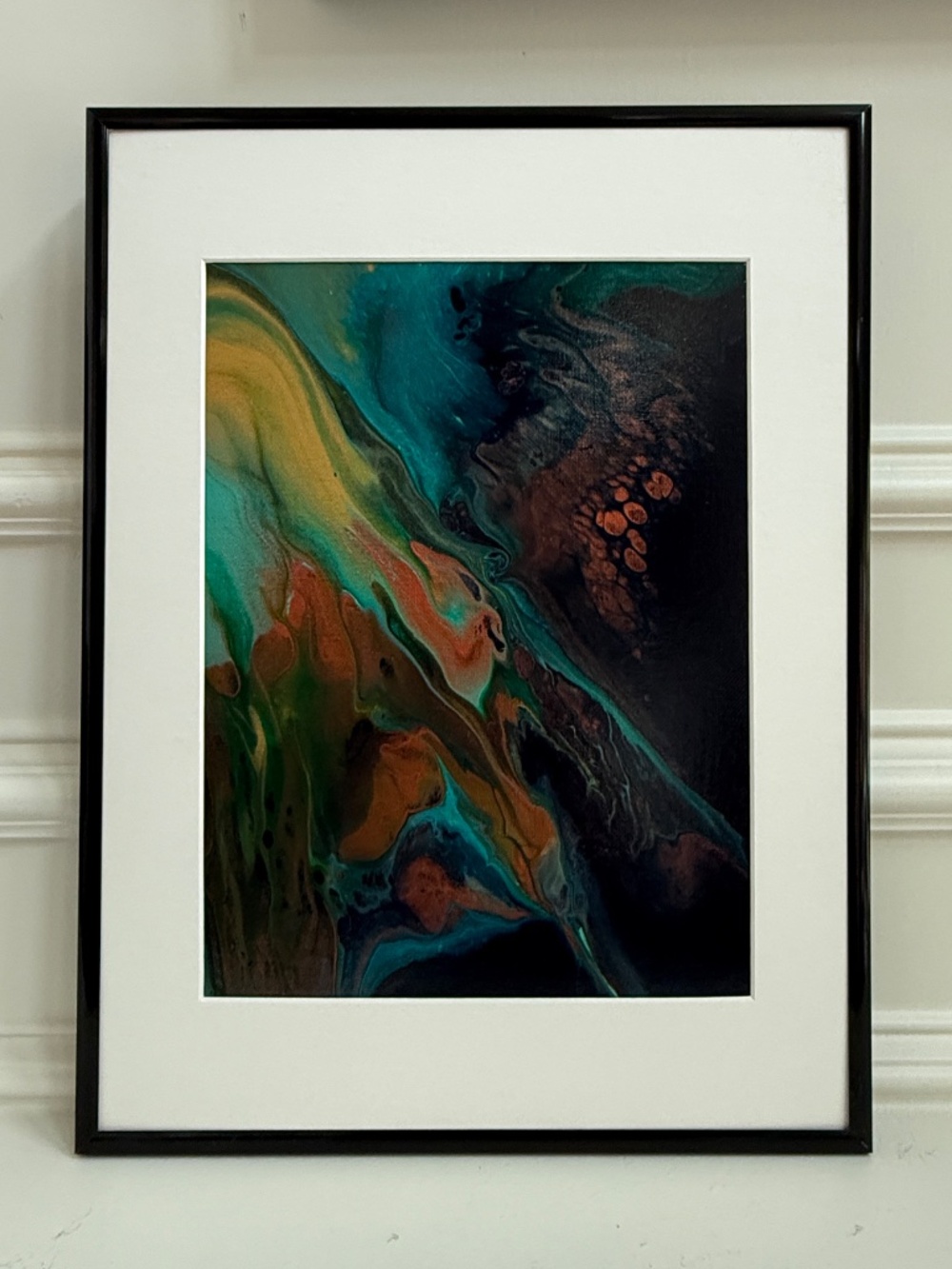 Framed Acrylic Painting on Canvas. 12x16